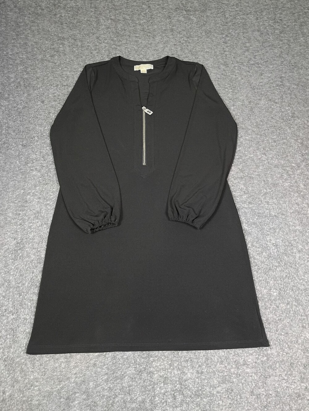 Michael Michael Kors Black Half Zip Shift Dress Women’s S Long Sleeve